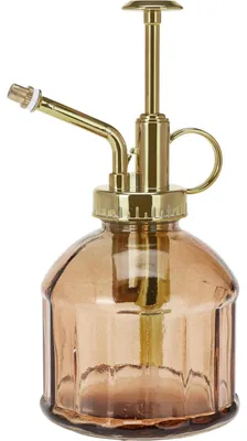 Produktbild von HS Collection Pflanzenspruhflasche - Zerstauber - Glas - orange - 16 cm