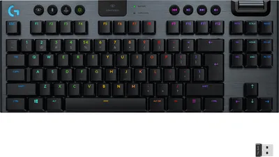 Zdjęcie produktu dla Logitech G G915 TKL Tenkeyless LIGHTSPEED Bezprzewodowa mechaniczna klawiatura do gier RGB - przewodowa - USA