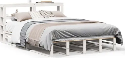 Immagine prodotto di vidaXL Letto in legno massiccio senza materasso bianco 120x200 cm legno di pino