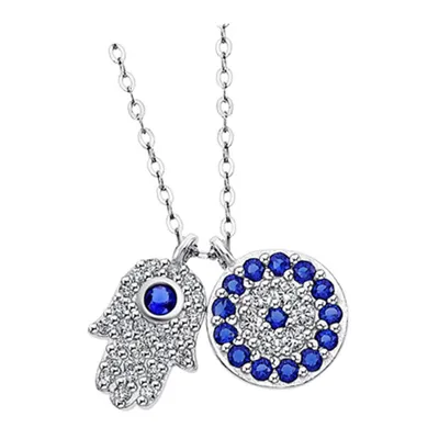 Produktbild von Lotus Silver Zirkonia Halskette 925 Silber LP1969-1/1 Fatimas Hand JLP1969-1-1