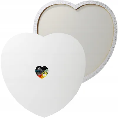 Zdjęcie produktu dla Podobrazie malarskie w kształcie serca /serce 80cm