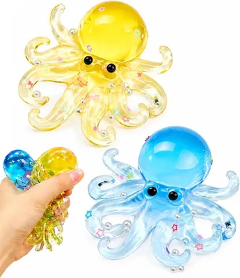 Productafbeelding van Sensorisch speelgoed in de vorm van een octopus om je - Set van 2 - Helpen zich te concentreren