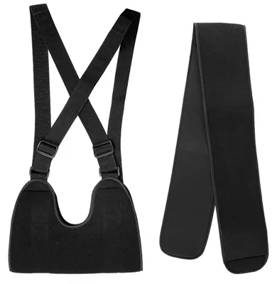 Produktbild von INF Unterarm-Bandage mit Klettverschluss, gepolstert, verstellbar, Schwarz M