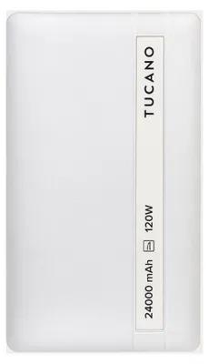 Imagen del producto de Batería externa Tucano para portátil, 24000 mAh, color blanco