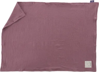 Produktbild von Träumeland Babydecke aus Musselin pflaume Größe 75 x 100 cm