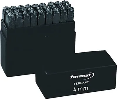 Produktbild von FORMAT Schlagbuchstabensatz 10mm Schrifthöhe, Schrifthöhe:8 mm