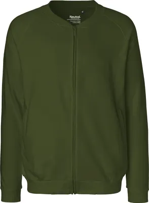 Produktbild von Neutral O73501 | Herren Jacket with Zip / 100% Fairtrade Baumwolle - Farbe: Military - Größe: L