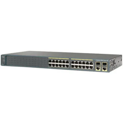 Produktbild von Cisco Catalyst 2960-24TC-S, gemanaged, L2, Fast Ethernet (10/100), Vollduplex, Rack-Einbau, 1U