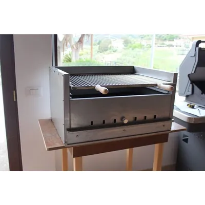 Produktbild von Tischgrill aus Holzkohle L 77 x T 57,5 ​​Aluminiumblech