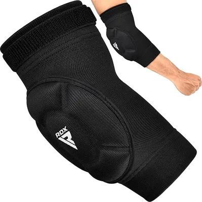 Produktbild von RDX Ellbogenschoner Kampfsport, Ellenbogenschutz MMA Muay Thai, Ellenbogenschützer Thaiboxen Ellbogenschützer Handball Volleyball Ellbogenschutz Boxen Training Gepolstert Ellbogenbandagen Elbow Guard