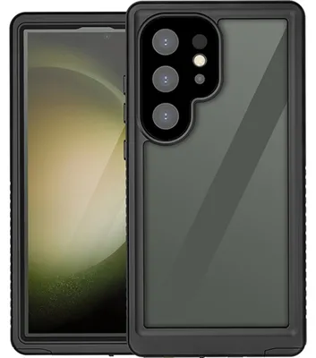 Produktbild von RedPepper Wasserdichte Hülle für Samsung Galaxy S24 Ultra, wasserdicht, Hartschalen-Rückseite, stoßfest - Schwarz