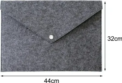 Immagine prodotto di Borsa portadocumenti Felt tablet sleeve borsa di stoccaggio di grande capacità stratificata materiale morbido interno calcolatore