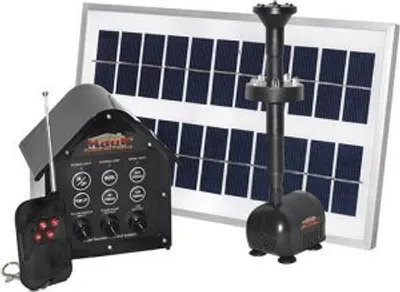 Produktbild von MAUK 3,5 Watt Solar- Teich- Pumpe Set mit LED und Remote Control
