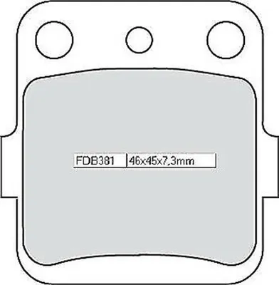 Produktbild von Ferodo Fdb381ef Bremsbeläge Durchsichtig Durchsichtig One Size