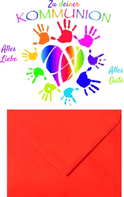 Produktbild von AV - Kommunion Geldkarte - Glückwunschkarte im Format 11,5 x 17 cm