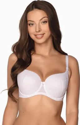 Produktbild von Gaia Damen Bügel BH leicht gepolstert Unterwäsche 758 Micaela, weiß 2, 65J