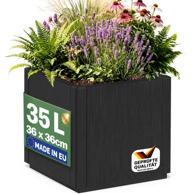 Produktbild von CASARIA Blumenkasten Ethica 35L quadratisch 36 x 36 x 35 cm Anthrazit