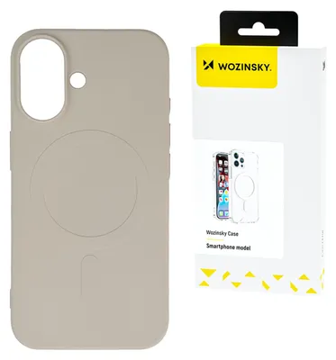 Produktbild von Wozinsky Silikonhülle Magsafe für Samsung Galaxy S25 - Beige