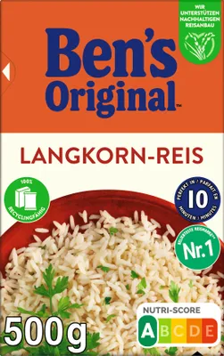Produktbild von BEN'S ORIGINAL™ Original-Langkorn-Reis 10-Minuten Lose 500g
