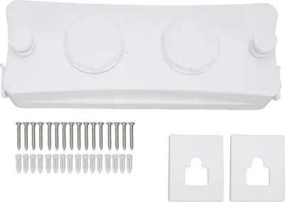 Produktbild von Ausziehbare Wäscheleine für den Innenbereich, 304 Edelstahl, Doppelseil, Wandmontage, Wäschetrocknung, Wäscheleine für Balkon, Badezimmer, Weiß