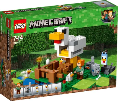 Zdjęcie produktu dla LEGO Minecraft The Chicken Coop, Zestaw do budowania, 7 lat(a), 198 szt., 339 g