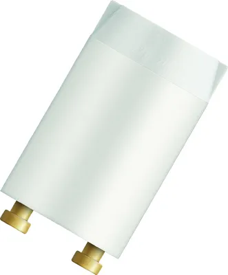 A product shot of a light bulb starter.