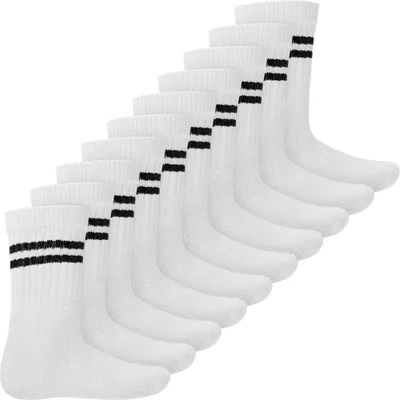 Produktbild von MT Kinder Sport- und Freizeitsocken (10 Paar) Tennissocken für Mädchen und Jungen - Weiss 35-38
