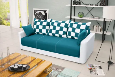 Produktbild von Schlafsofa Klappcouch 3-Sitzer Schlaffunktion + Bettkasten Couch Sofa Klappsofa
