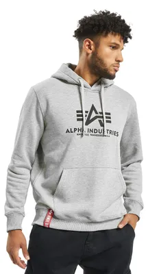 Produktbild von Alpha Industries Basic Hoody Kapuzensweat für Herren Grey Heather