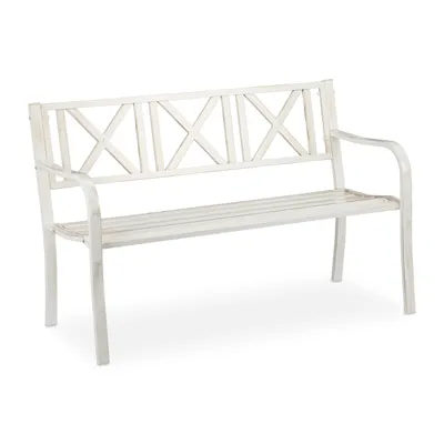 Obrázek produktu pro relaxdays zahradní lavice kovová