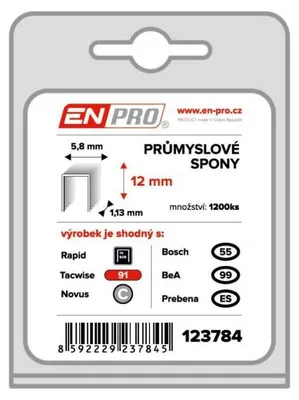 Obrázek produktu pro PROFI sponky, 343/12 mm, 1200 kusů, ENPRO