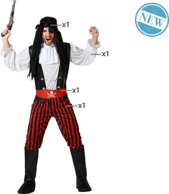 Image de Déguisement adulte pirate homme taille M/L