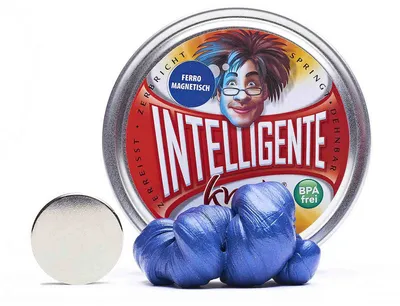 Produktbild von Intelligente Knete 131017 Ferromagnetisch - Blau inklusive Super-Magnet
