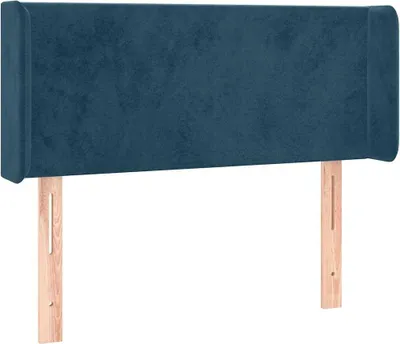 Obrázek produktu pro vidaXL Čelo postele s ušima tmavě modré 93x16x78/88 cm Velvet