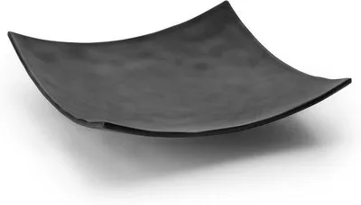 Productafbeelding van Vierkante melamine dienblad zwart 25 x 25 cm