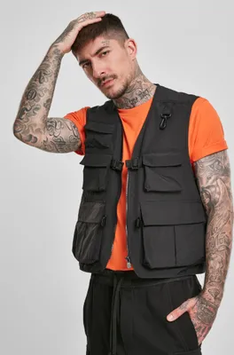 Produktbild von Urban Classics TB3470 | Tactical Vest Weste Herren - Farbe: Black - Größe: XL