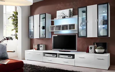 Zdjęcie produktu dla Szafka telewizyjna Designerska szafka telewizyjna Wyposażenie salonu Drewno Nowoczesne meble