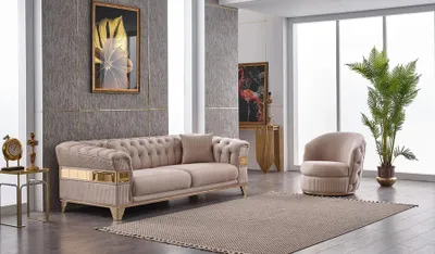 Produktbild von Design Luxus Möbel 2tlg Sofagarnitur Set 3+1 Sitzer Komplett Wohnzimmer