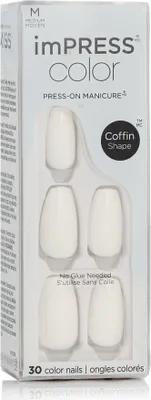 Produktbild von KISS imPRESS color Press-On Manicure M (501 Frosting) 30 St.