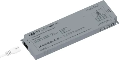 Produktbild von L&S LED Netzgerät MEC Lite RP 24V DC 96W Netzteil mit 8 LED-Anschlussbuchsen, Kurzschlussschutz, Überlastschutz, kompakt, Euro-Flachstecker, Grau
