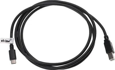 Produktbild von vhbw USB C auf USB B Druckerkabel Scannerkabel Adapterkabel - 1,5 m Schwarz