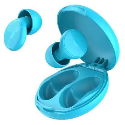 Produktbild von Ohrstöpsel zum Schlafen, 45dB Geräuschreduzierung, Wiederverwendbar, Blau, 8 Ohrenkappen, Tragetasche