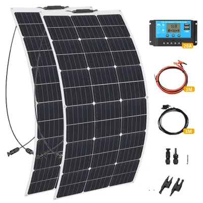 Productafbeelding van Zonnepaneel, flexibel ontwerp, hoge efficiëntie, 200W zonne-energie set