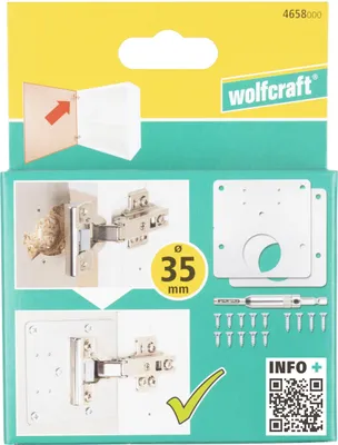 Immagine prodotto di Kit di riparazione per cerniere in scatola lato porta Wolfcraft