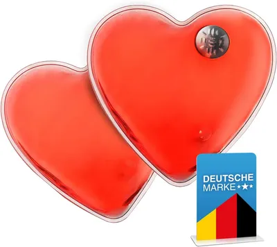 Productafbeelding van Set van 10 hartvormige handwarmers, gelwarmtekussens, herbruikbare knikwarmers voor de winter en buitenshuis