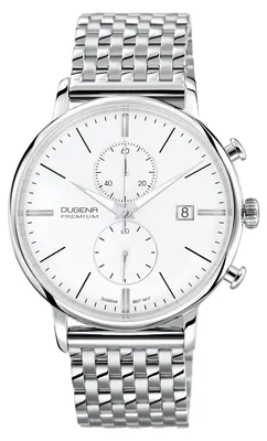 Produktbild von Dugena Festa Chrono Herren-Armbanduhr, Chronograph, Edelstahl, Saphirglas, 5 bar