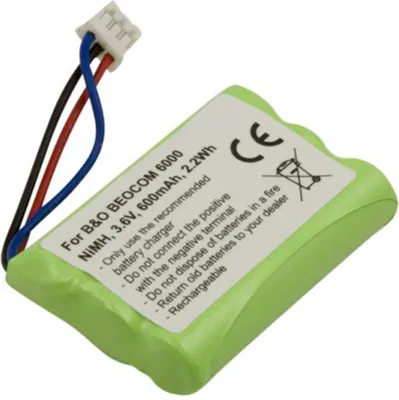 Obrázek produktu pro Avizar, baterie pro telefon Bang and Olufsen BeoCom 6000 NiMH 3,6 V 600 mAh 2,2 Wh, zelená