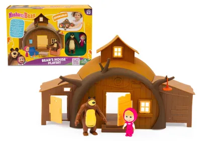 Immagine prodotto di Set di giocattoli Masha e Orso, con 2 personaggi e 15 accessori