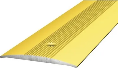 Produktbild von Prinz Übergangsprofil Alu gold gelocht 37 x 2700 mm