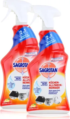 Produktbild von Sagrotan Küchen-Allzweckreiniger Spritzige Zitrone 750ml (2er Pack)